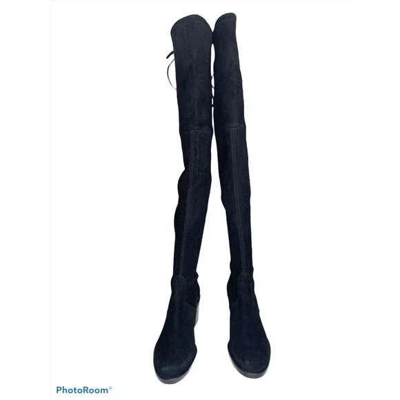 Stuart Weitzman Darla over the knee boot‎ black size 6 $798 NEW